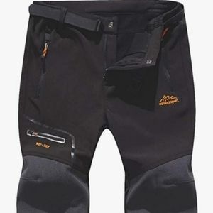 Benboy unisex snow ski waterproof, fleece lined, cargo hiking pants. New